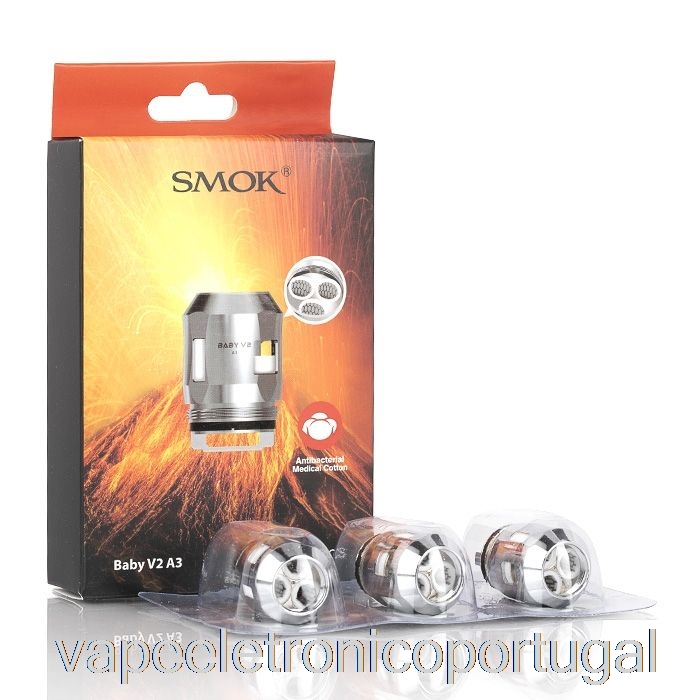 Vape Eletrônico Smok Tfv8 Baby V2 Bobinas De Substituição 0,15ohm Baby V2 A3 Bobinas Triplas (ss)